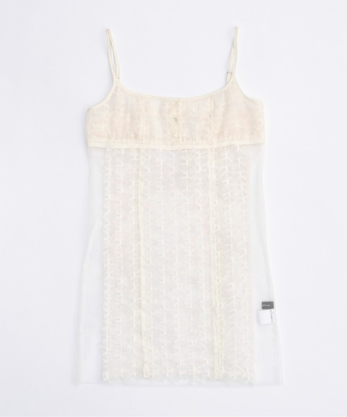 ワンピース Tulle Ribbon Camisole Dress/チュールリボンキャミ 
