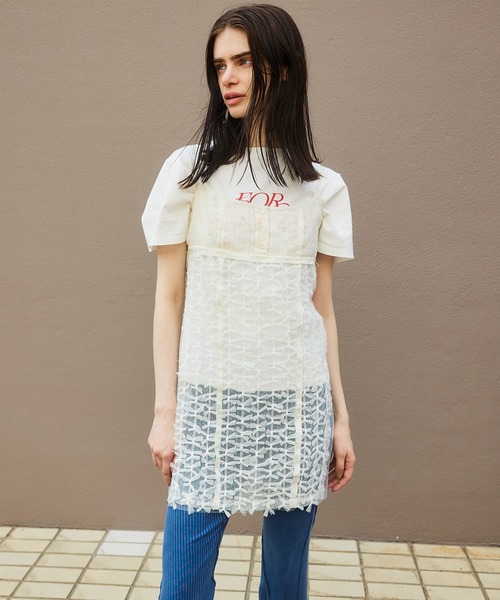 ワンピース Tulle Ribbon Camisole Dress/チュールリボンキャミ 