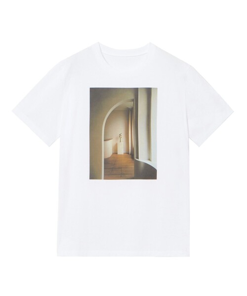 tシャツ コットン天竺モダンプリント Tシャツ レディース