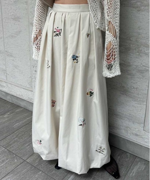 O**様 KEITAMARUYAMA × AMERI BALLOON SKIRT Ameri（アメリ） スカート KEITAMARUYAMA × AMERI EMBROIDERY BALLOON