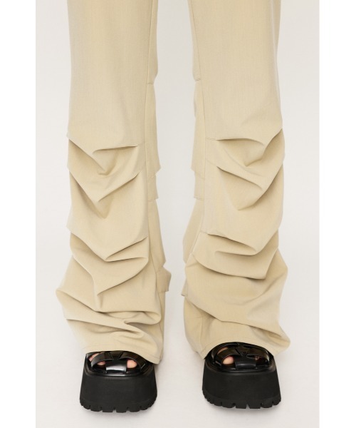 SLY（スライ） ワイドパンツ スラックス パンツ TUCK FLARE PT タック