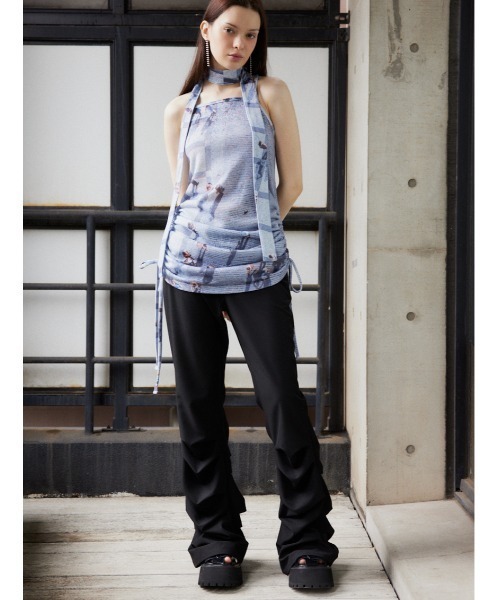 SLY（スライ） ワイドパンツ スラックス パンツ TUCK FLARE PT タック