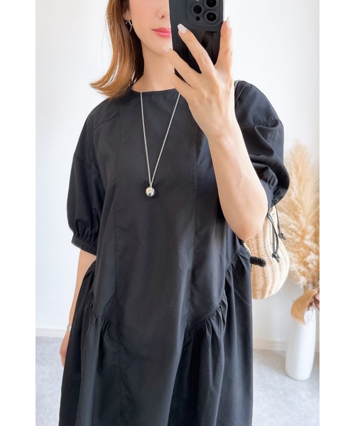 &. NOSTALGIA ワンピース 「ZOZO限定」切り替えギャザー