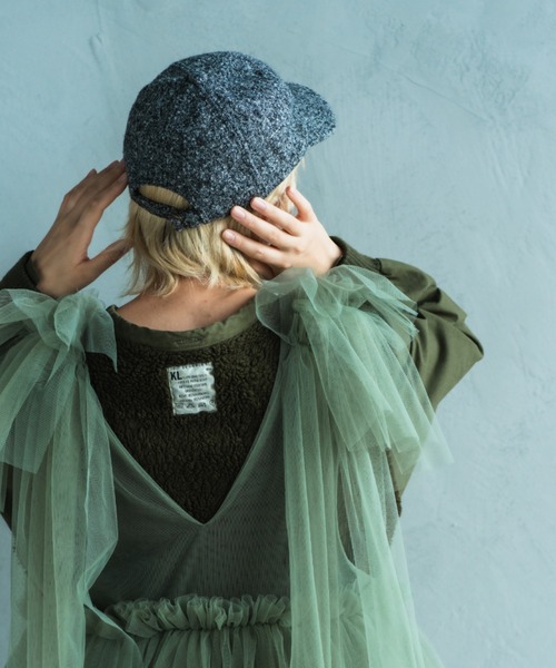 ORIENT MILLINERY キャップ 帽子 NANA「ナナ」ツイードキャップ