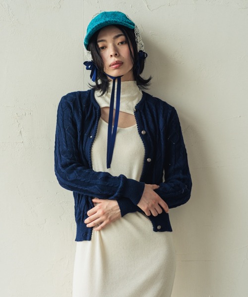 ORIENT MILLINERY キャップ 帽子 NANA「ナナ」ツイードキャップ