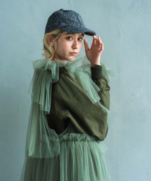ORIENT MILLINERY キャップ 帽子 NANA「ナナ」ツイードキャップ