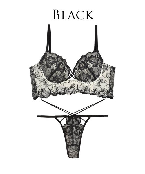 Reinest　ブラジャーショーツセット(Tバック)　D65 M　4点セット Reinest（レイネスト） ブラジャー ショーツセット ストリング