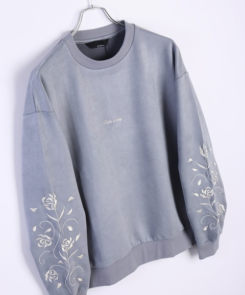 WESTSEA（ウエストシー） トレーナー スウェット カット スウェード 袖