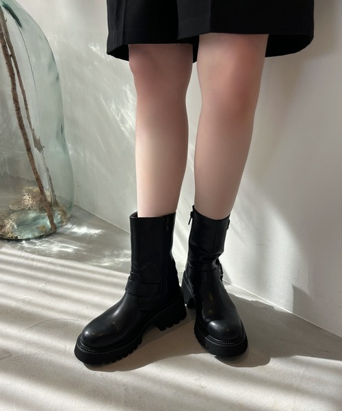 新品未使用ブーツ KRIFF MAYER（クリフメイヤー） ブーツ メンズ 靴 黒 ブラック カーキ