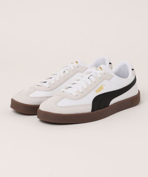 スニーカー【PUMA】送料・関税込み ローカット 革 スエード加工 PUMA - プーマ スエード×レザー スニーカー ローカット ブラック