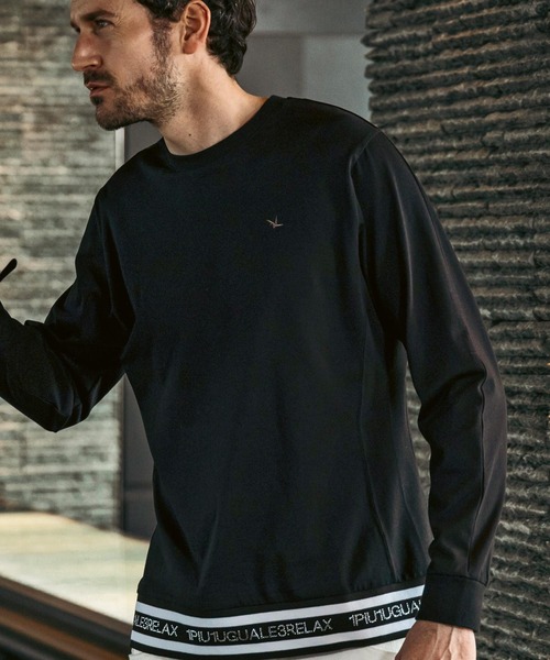 新品Lサイズ ビッグロゴ ロングTシャツ ウノピゥウノウグァーレトレ リラックス 1PIU1UGUALE3 RELAX 別注限定モデル ウノピゥウノウグァーレトレ