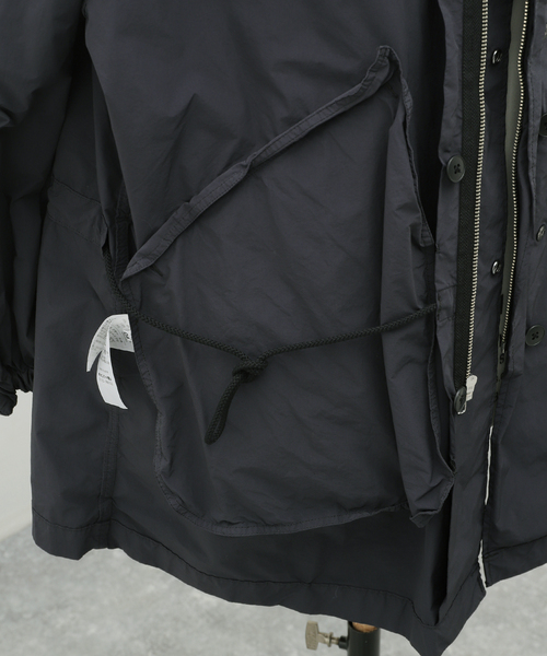 ATON モッズコート BLACK 新品・試着のみ ATON モッズコート コート ATON(エイトン) AIR WEATHER SHORT