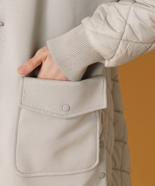 BELLUNA PLUS（ベルーナプラス） コート アウター ダイヤキルト切替