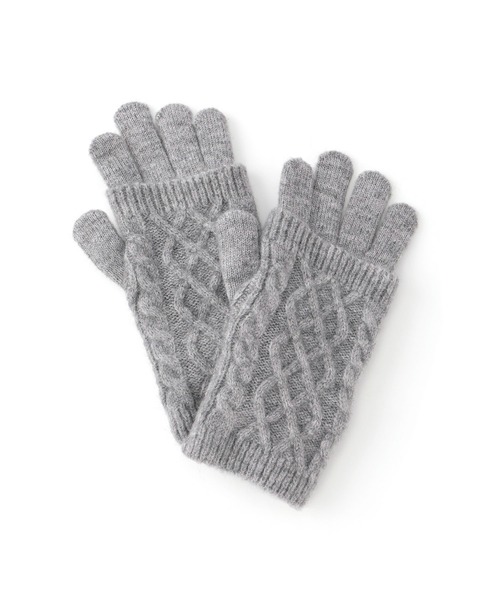 ROPE' PICNIC（ロペ ピクニック） 手袋 3WAY/ケーブル編み×リブ編み