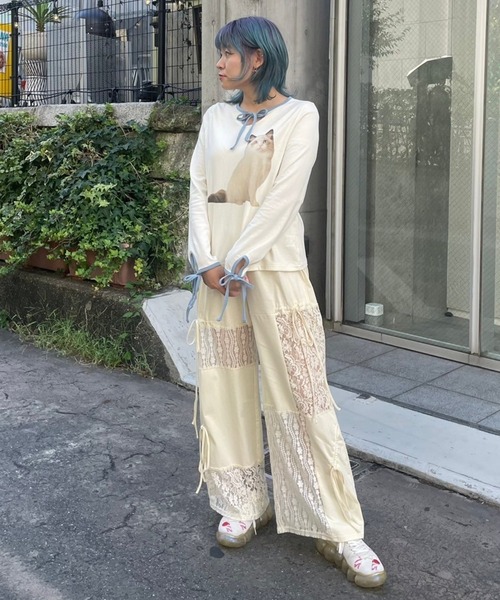 Candy Stripper パンツ LACY PATCH WORK DROST レディース