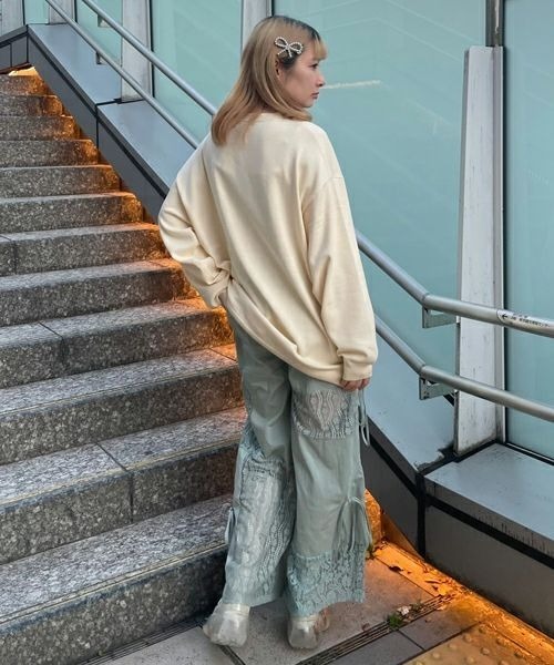 LACY PATCH WORK DROST パンツ Candy Stripper パンツ LACY PATCH WORK DROST レディース