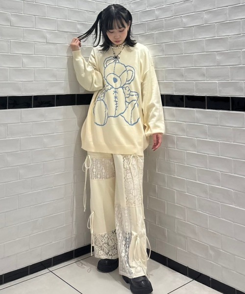 Candy Stripper パンツ LACY PATCH WORK DROST レディース