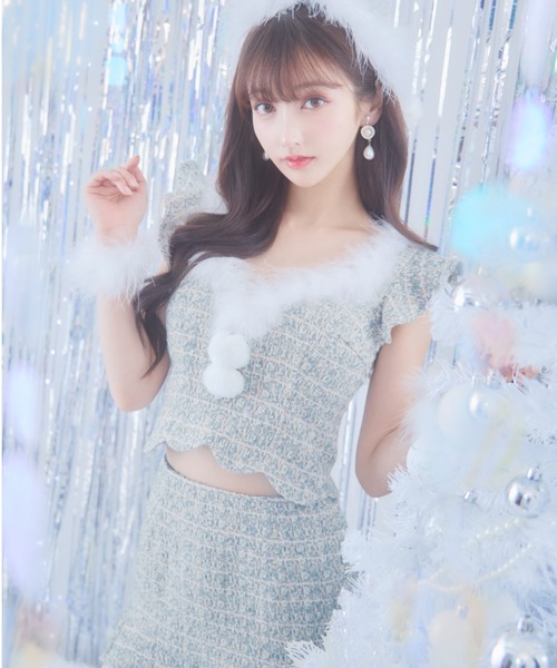 sugar nine セットアップベロアバニーサンタコスプレ セットアップベロアバニーサンタコスプレ【サンタコス 5点セット