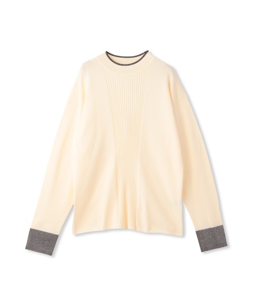 MAYSON GREY / メイソングレイ 配色ラメハイネックニットプルオーバー≪手洗い可能≫ 配色ラメハイネックニットプルオーバー≪手洗い可能≫ | MAYSON