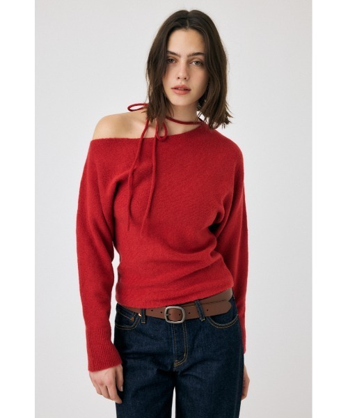 MOUSSY ニット セーター ONE SHOULDER レディース : ZOZOTOWN