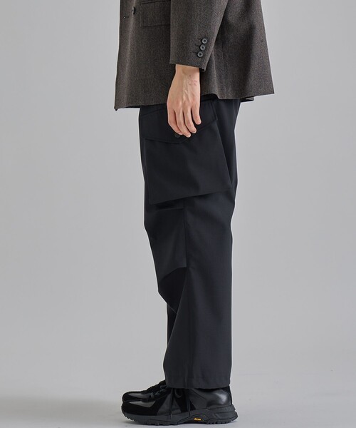 パンツ URU TOKYO 16AW deadstock wool slacks URU / ウル | FANCY TWEED - EASY PANTS - D.Navy | 通販 - 正規
