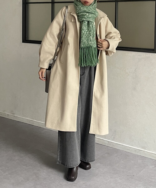 Thevon（ゼヴォン） マフラー ストール リバーシブルMIXボリューム