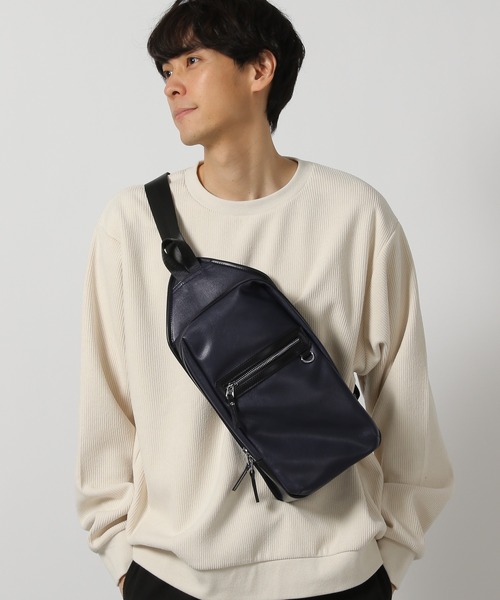 LAKOLE ウエストポーチ ZIP縦長ボディバッグ / 253059 メンズ