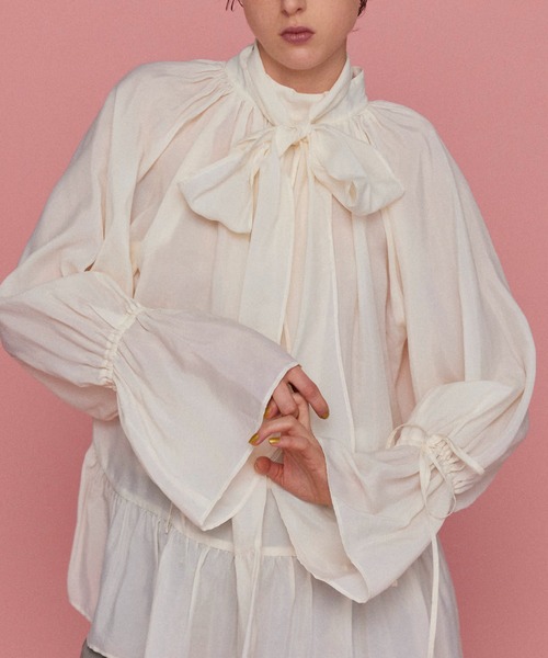 MAISON SPECIAL（メゾンスペシャル） ブラウス シャツ Shirring Volume