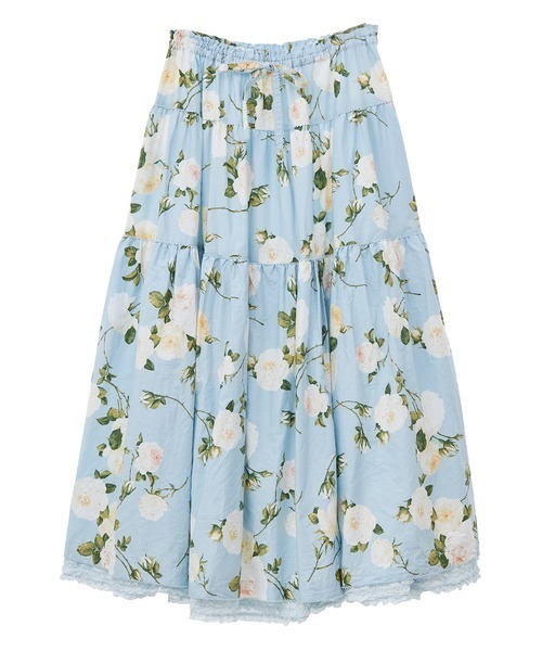 ピンクハウス スカート PINK HOUSE（ピンクハウス） スカート ホワイトローズプリントスカート