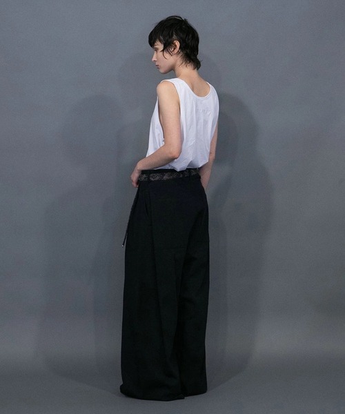 my beautiful landlet パンツ 「my landlet」COTTON LINEN TUCK
