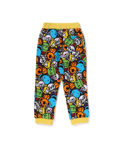 A BATHING APE キッズパンツ 90サイズ A BATHING APE（アベイシングエイプ） パンツ MILO ALL FRIENDS SWEAT
