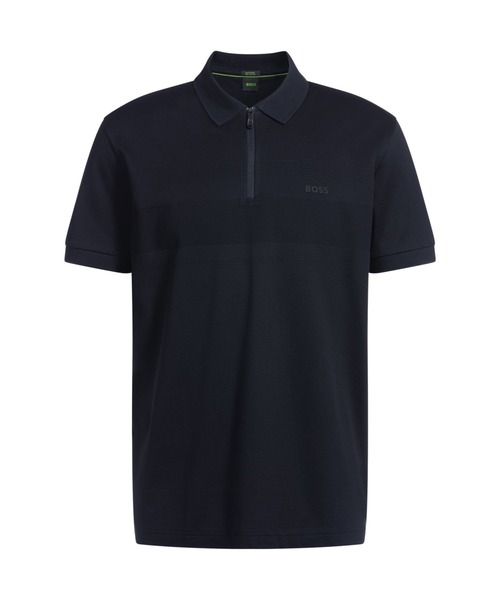 BOSS（HUGO BOSS） ポロシャツ ストラクチャードコットン ジップ
