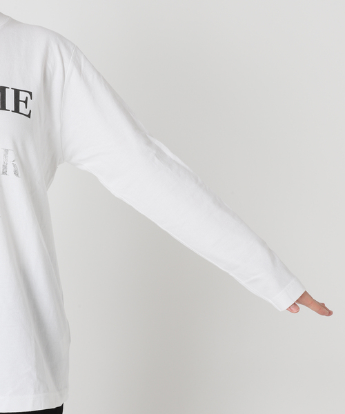 JOURNAL STANDARD tシャツ NO TIME 箔LOGO LONG T レディース