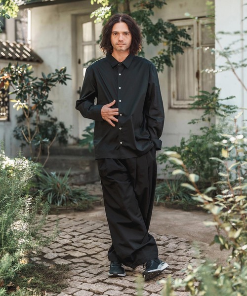 CAMBIO（カンビオ） パンツ mp13200-Hem Button Wide Tuck Balloon
