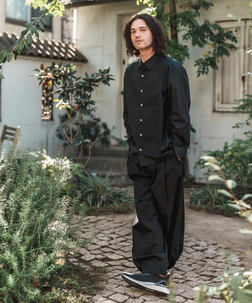 CAMBIO（カンビオ） パンツ mp13200-Hem Button Wide Tuck Balloon