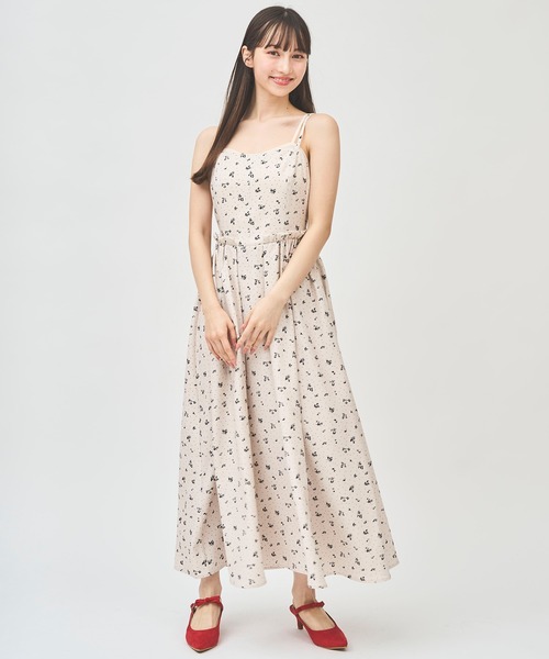 31 Sons de mode ワンピース 31 Sons de mode ワンピース ケープ風フラワープリント