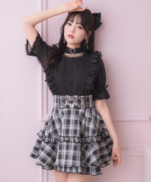 ROJITA ベルトリボンデザインスカート ブラック 黒 ROJITA スカート ベルトリボンデザインスカート : ZOZOTOWN