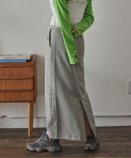 スカート 「XSサイズあり」カラーチェックタイトスカート : ZOZOTOWN