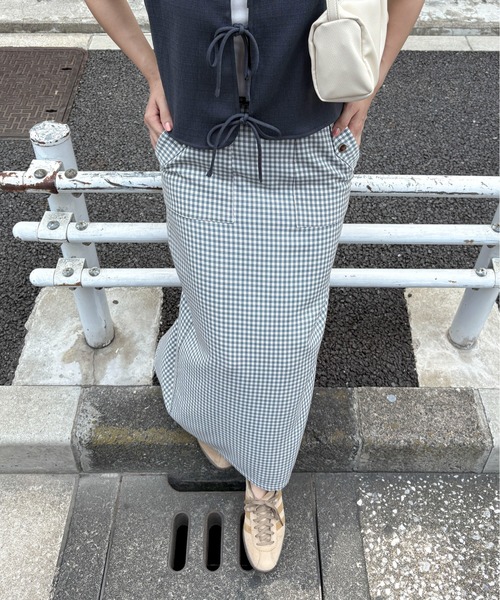 スカート 「XSサイズあり」カラーチェックタイトスカート : ZOZOTOWN