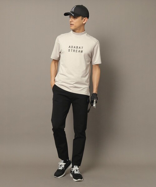 アダバットストリーム（ADABAT STREAM）/UVカット接触冷感 ドライタッチモックネックT ADABAT STREAM（アダバット ストリーム） tシャツ UVカット/接触冷感