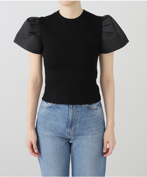 ニット セーター NINA RICCI/ニナ リッチ KNIT TEE PEPLUM SHORT/S ニット 25PMPU009ML0571 レディー