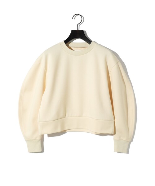 tシャツ MIDIUMISOLID for Ladies カーブスリーブダブルニットプルオーバー レディース MIDIUMISOLID tシャツ for Ladies カーブスリーブダブルニット
