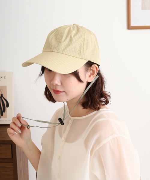 TESTIFY キャップ 帽子 チェックロングビルキャップ メンズ
