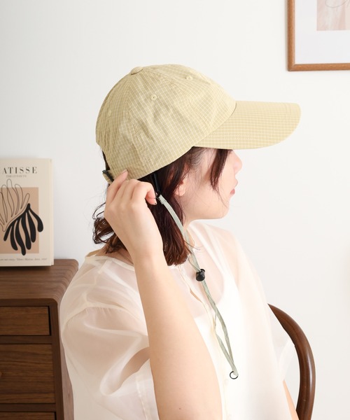 TESTIFY キャップ 帽子 チェックロングビルキャップ メンズ レディース