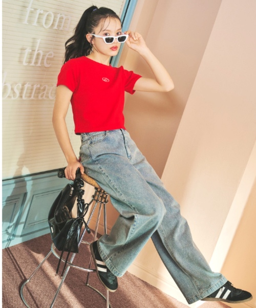 LOVETOXIC パンツ キラキラデニムパンツ キッズ 子供服 女の子