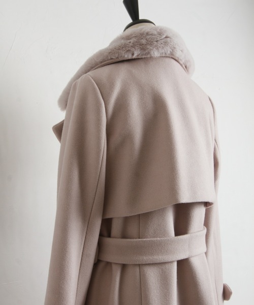 「tocco closet」 ステンカラーコート M モカ レディース_画像7