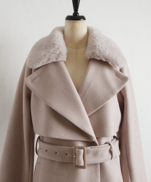 「tocco closet」 ステンカラーコート M モカ レディース_画像8