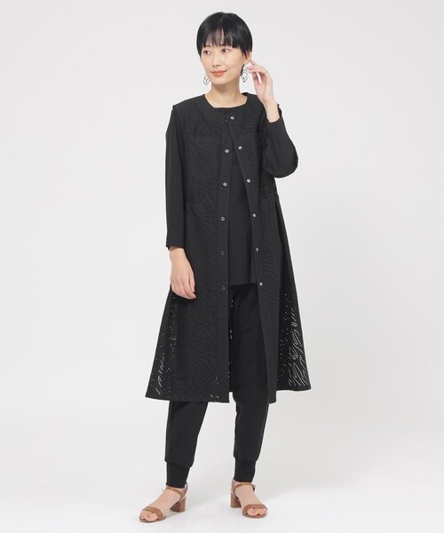 tシャツ 「L」「接触冷感」「UV対策」「ウォッシャブル」ハイゲージメリルチュニックカットソー レディース SANYO L SIZE｜【L】【接触冷感】【UV対策】【ウォッシャブル