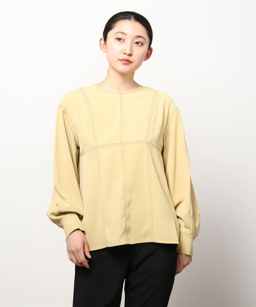 【美品】RAY BEAMS/長袖ブラウス Ray BEAMS - Ray Beams レイビームス ブラウス M オレンジ