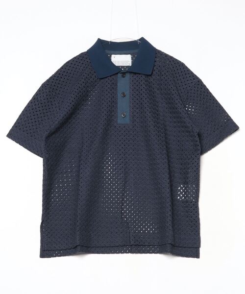 VOAAOV（ヴォアーブ） ポロシャツ 半袖 RASCHEL MESH Polo Shirt 
